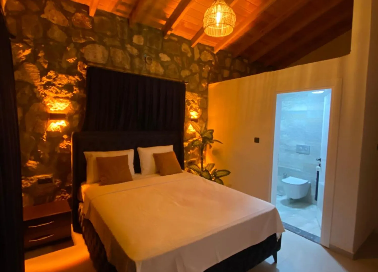 Luxury Stone House With Turkish Hamam, Sauna, Indoor And Outdoor Pool In Fethiye Mugla Villa