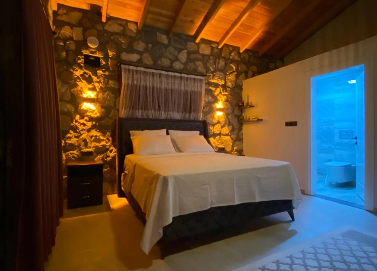 Villa Luxury Stone House With Turkish Hamam, Sauna, Indoor And Outdoor Pool In Fethiye Mugla