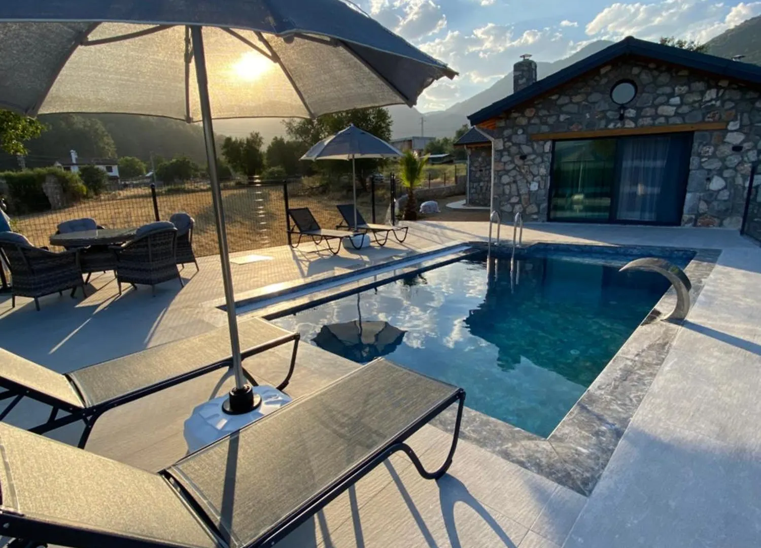 Villa Luxury Stone House With Turkish Hamam, Sauna, Indoor And Outdoor Pool In Fethiye Mugla
