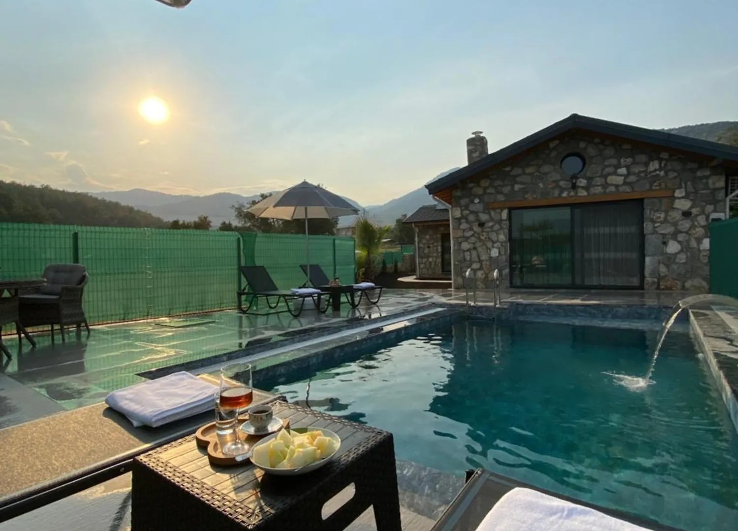Luxury Stone House With Turkish Hamam, Sauna, Indoor And Outdoor Pool In Fethiye Mugla Villa
